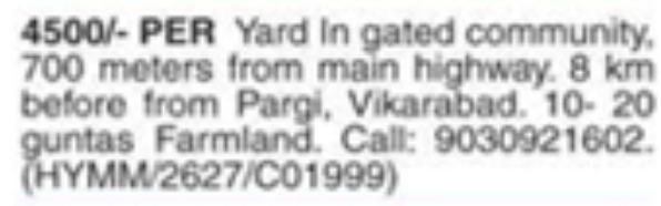 Property Sale: Vikarabad Gated Farmland Plots
