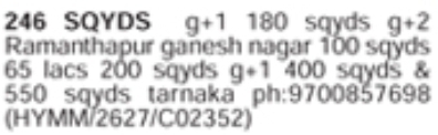 Ramanthapur & Tarnaka Properties for Sale