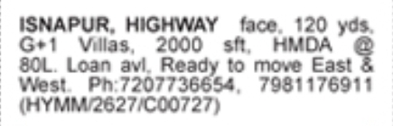 Ready-to-move G+1 villas For Sale in Isnapur