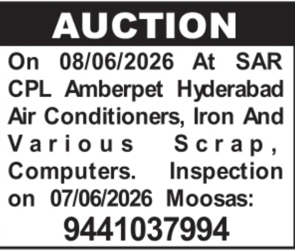 SAR CPL Amberpet: Scrap & Electronics Auction