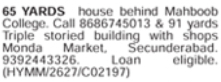 Secunderabad House for Sale
