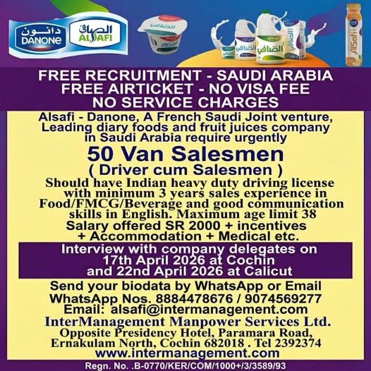 Urgent Hiring for Saudi Arabia