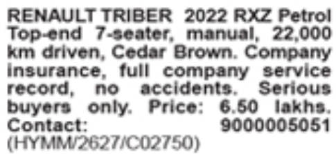 Used 2022 Renault Triber RXZ Petrol for Sale