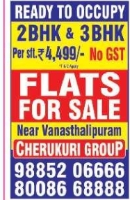 Vanasthalipuram: Ready-to-Occupy Flats for Sale