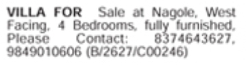 Villa for Sale: Nagole, Hyderabad