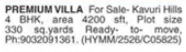 Villa For Sale