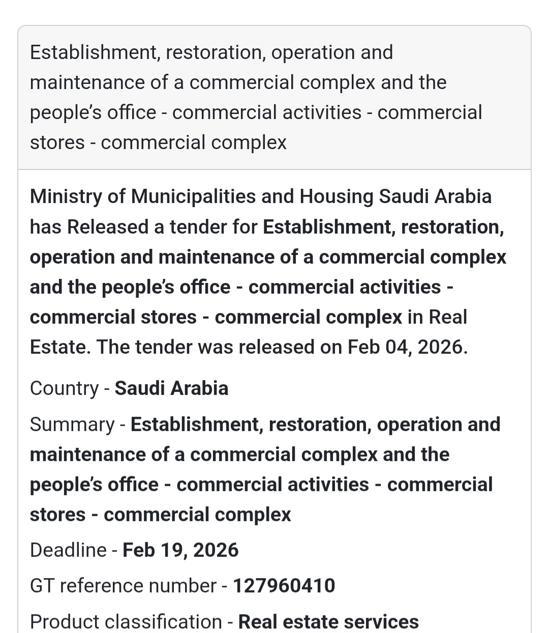 🏬 Commercial Complex & People’s Office