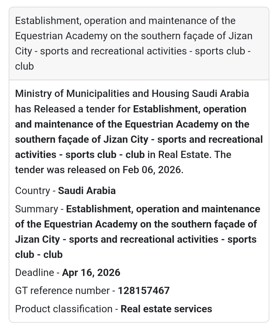 🐎 Equestrian Academy – Southern Jizan