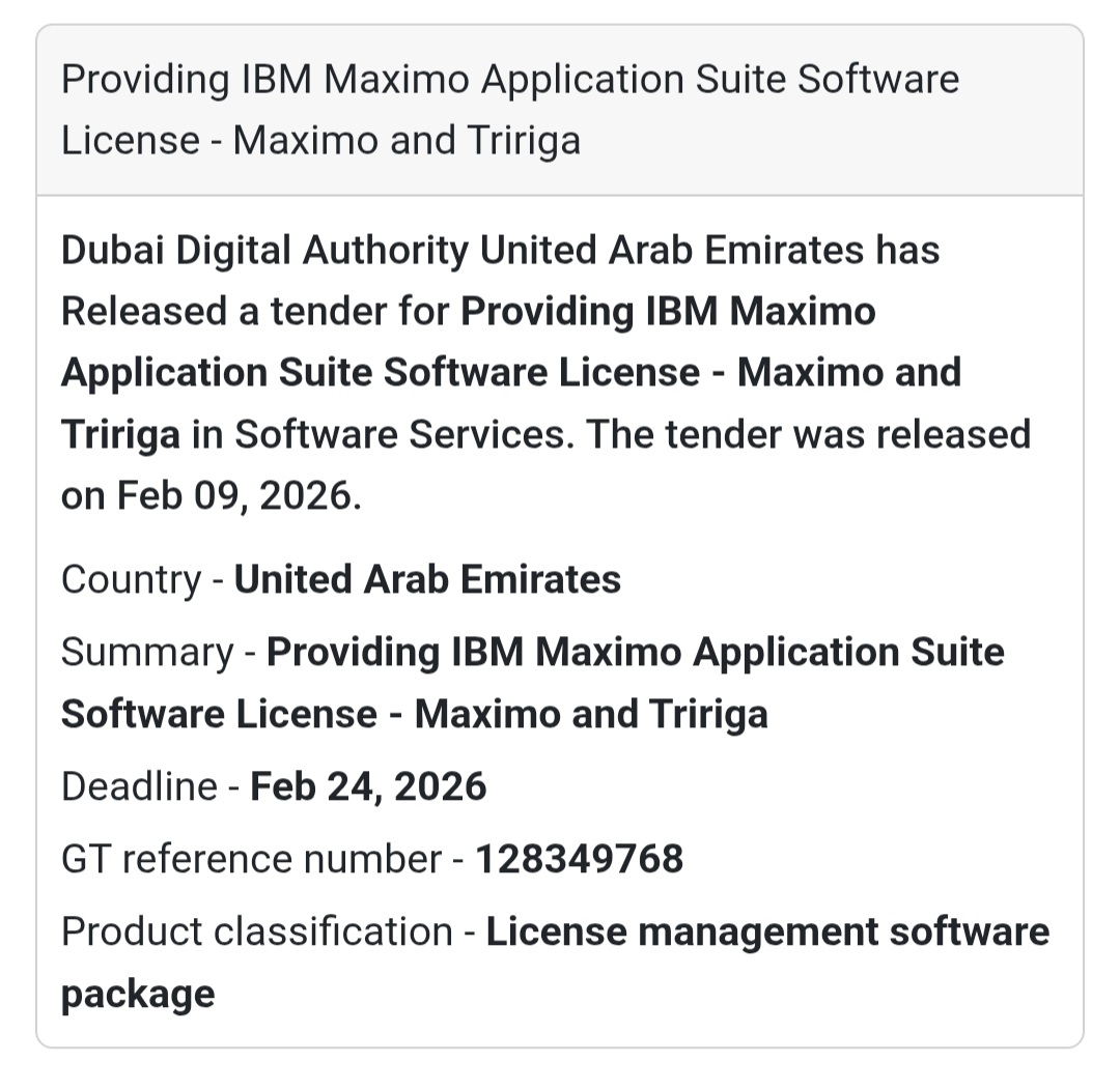 💻 IBM Maximo Application Suite License
